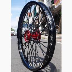 Moyeu de roue, rayons Kawasaki KLX230, taille de jante 21/18, Racing Boy avant 1.60, arrière 2.15
