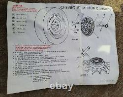 Nos Ensemble De 4 Oem 1986-96 Chevy Caprice 15 Wire Spoke Hubcaps Wheel Covers Locks
