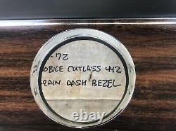 Nos Gm 1972 Oldsmobil Cutlass 442 W30 Hurst Olds Enjoliveur De La Lunette À Cluster