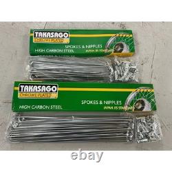 Nouveau jeu de rayons avant et arrière Takasago Yamaha DT125 pour jantes 18/21, livraison gratuite