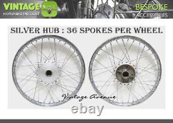 Nouvelle jante de roue avant-arrière Lg970 Honda C50 C65 C70 + Moyeu + Rayon F6s+r4s