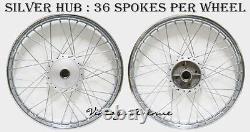 Nouvelle jante de roue avant-arrière Lg970 Honda C50 C65 C70 + Moyeu + Rayon F6s+r4s