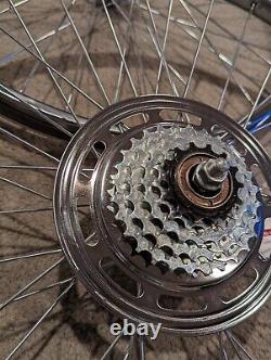 Nouvelles jantes de vélo Chrome 26x1.75, avant et arrière, ensemble de vitesse 5, 36 rayons HD.