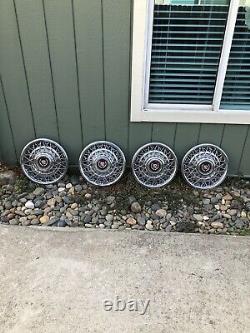 Oem 15 1986 -1992 Cadillac Fleetwood Brougham Wire Spoke Hubcap Wheel Cover