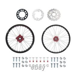 Pack complet de roues avant/arrière Tusk Impact 1.60 x 21 / 2.15 x 19 Noir