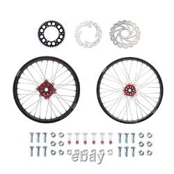 Pack complet de roues avant/arrière Tusk Impact 1.60 x 21 / 2.15 x 19 Noir