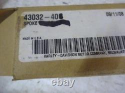 Pack de 50 rayons OEM 43032-40 16 de Harley Davidson Bt's Xl's Genuine Nos Plain