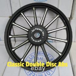 Paire de jantes en alliage à 13 rayons avant et arrière pour Royal Enfield Classic 350 500
