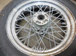 Pneu avant DUNLOP 90516 et rayon de roue arrière de moto Roue arrière 17 pouces x 4 1/4