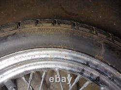 Pneu avant DUNLOP 90516 et rayon de roue arrière de moto Roue arrière 17 pouces x 4 1/4