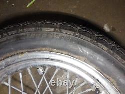 Pneu avant DUNLOP 90516 et rayon de roue arrière de moto Roue arrière 17 pouces x 4 1/4