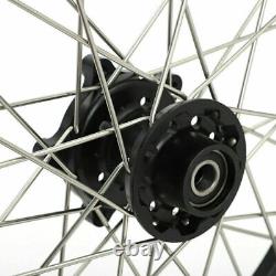 Pour BMW G310GS 19X3 17X4.25 Ensemble de roues à rayons avant et arrière avec moyeu de suspension