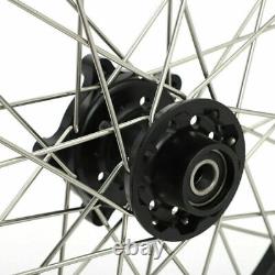 Pour BMW G310GS Ensemble de jantes à rayons avant et arrière 19X3 17X4.25 avec entraînement à rayons