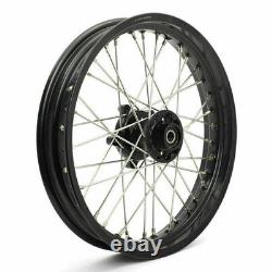 Pour BMW G310GS Moyeu CNC Aluminium Noir Roues à Rayons Avant Arrière 19x3 17x4.25