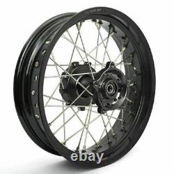 Pour BMW G310GS Moyeu CNC Aluminium Noir Roues à Rayons Avant Arrière 19x3 17x4.25