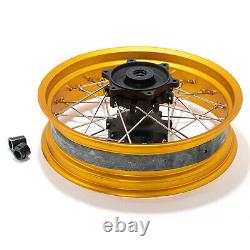 Pour BMW G310 GS Ensemble de jantes à rayons avant et arrière 3.0''x19'' 4.25''x17'' Moyeu Jante dorée