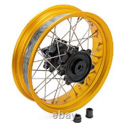 Pour BMW G310 GS Ensemble de jantes à rayons avant et arrière 3.0''x19'' 4.25''x17'' Moyeu Jante dorée