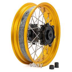 Pour BMW G310 GS OR 19x3.0 17x4.25 Roues à rayons avant arrière en fonte Hub