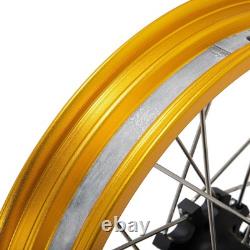 Pour BMW G310 GS Roues à Rayons Avant Arrière 19x3.0 17x4.25 Jante Dorée en Fonte avec Moyeu