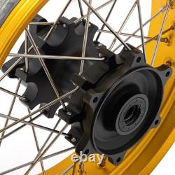Pour BMW G310 GS Roues à Rayons Avant Arrière 19x3.0 17x4.25 Jante Dorée en Fonte avec Moyeu
