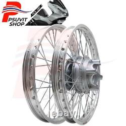 Pour HONDA PCX-160 2021 2022 2023 Ensemble de jantes avant et arrière, moyeu et rayons argentés
