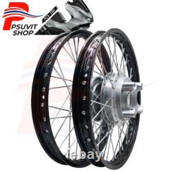 Pour HONDA PCX-160 2021 2022 2023 Ensemble de jantes et moyeu de roues avant et arrière noir