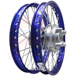 Pour HONDA PCX-160 2021 2022 2023 Ensemble de moyeux de jante de roue avant et arrière bleu