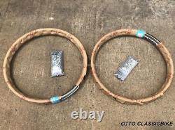 Pour Honda C110 CA110 C115 C114 S65 JANTE AVANT ET ARRIÈRE 2PCS & RAYON 72 PCS