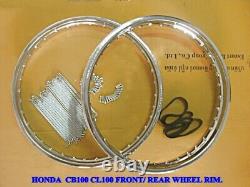 Pour Honda Cb100 Cl100 Front18/ Rear 17wheel Rim Set(steel)+spoke 72 Pcs