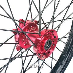 Pour Honda Crf250r Crf450r 2013-2019 MX Front Rear Wheel Hub Rims Spokes 21 18