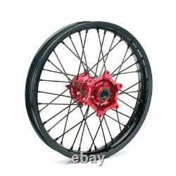 Pour Honda Ensemble de roues à rayons CNC 21 avant 18 arrière CRF450R 02-12 CRF250R 04-13