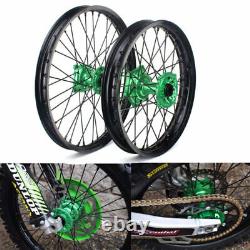 Pour Kawasaki 21 19 Roues Jantes Moyeux Ensemble KX250F KX450F 06-18 KX125 KX250 06-13