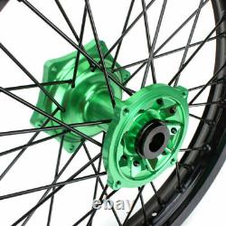 Pour Kawasaki Avant 21x1.6 Arrière 19x2.15 Ensemble de roues à rayons KX250 KX250X 21-23 KX450