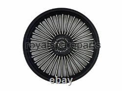 Pour Royal Enfield Classic 500 Parado 32 Rayons Jantes en alliage noires avant et arrière D1