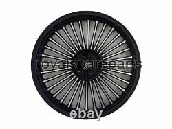 Pour Royal Enfield Classic 500 Parado 32 Rayons Jantes en alliage noires avant et arrière D1