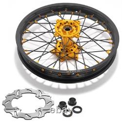 Pour disques de roues CNC avant 21 et arrière 18 pour Suzuki RMZ250 07-24 RMZ450 05-24