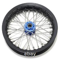 Pour roues jantes avant arrière à rayons 12x2.15 avec moyeu bleu pour Apollo RFN