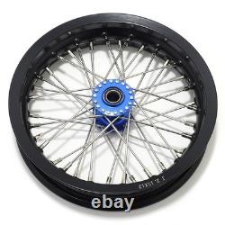 Pour roues jantes avant arrière à rayons 12x2.15 avec moyeu bleu pour Apollo RFN