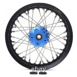 Pour roues jantes avant arrière à rayons 12x2.15 avec moyeu bleu pour Apollo RFN