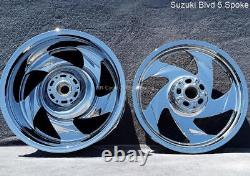Programme d'échange de roues chromées à 5 branches pour SUZUKI Boulevard M109 109R VZR 1800 de 12 à 20 ans