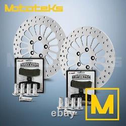 ROTOR SUPER SPOKE 11.5 HARLEY AVEC PLAQUETTES DE FREIN POUR MODÈLES SOFTAIL ENSEMBLE AVANT ET ARRIÈRE