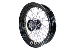 ROUE À RAYONS AVANT OU ARRIÈRE RÉPLIQUE HARLEY 16 pouces X 3,00 pouces compatible avec FL 1941-1966