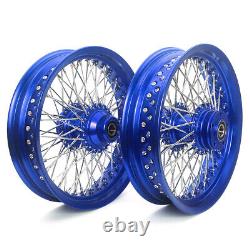 Rayon de moyeu de roue avant et arrière 16x3.5 pour Harley Softail Fatboy FLSTF Deluxe FLSTN