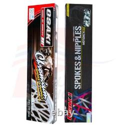 Rayons et écrous en acier inoxydable 9x192+9x235 pour CRF250 CRF300 (Jante avant 21+ arrière 18)