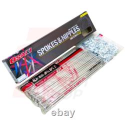 Rayons et écrous en acier inoxydable 9x192+9x235 pour CRF250 CRF300 (Jante avant 21+ arrière 18)
