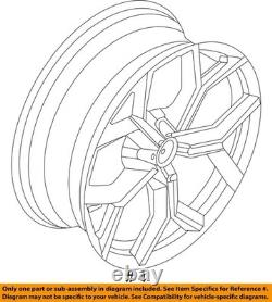 Roue 19x7-1/2 Alliage Avant ou Arrière 5 Y Rayons S'adapte à BMW X3 20-21 36116877327