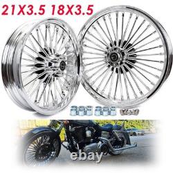 Roue Jantes à Rayons Épais 21x3.5 18x3.5 pour Harley Softail Deluxe EFI FLSTNI FLSTN