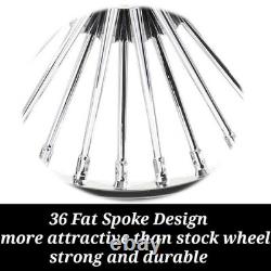Roue Jantes à Rayons Épais 21x3.5 18x3.5 pour Harley Softail Deluxe EFI FLSTNI FLSTN