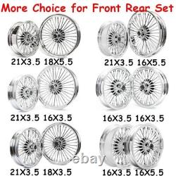 Roue Jantes à Rayons Épais 21x3.5 18x3.5 pour Harley Softail Deluxe EFI FLSTNI FLSTN