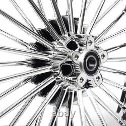 Roue Jantes à Rayons Épais 21x3.5 18x3.5 pour Harley Softail Deluxe EFI FLSTNI FLSTN